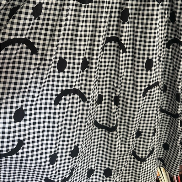 Lazy Oaf Happy Sad Gingham Shirred Dress - Picture 2 of 4